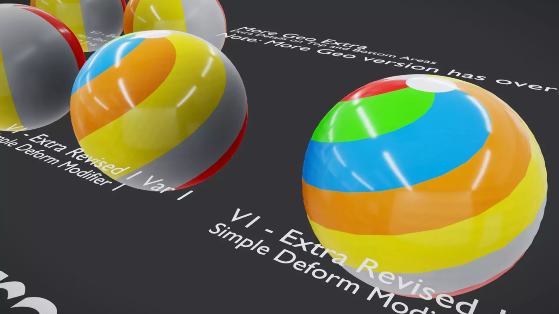 Beach Ball JFG V2 Low-poly 3D model_3