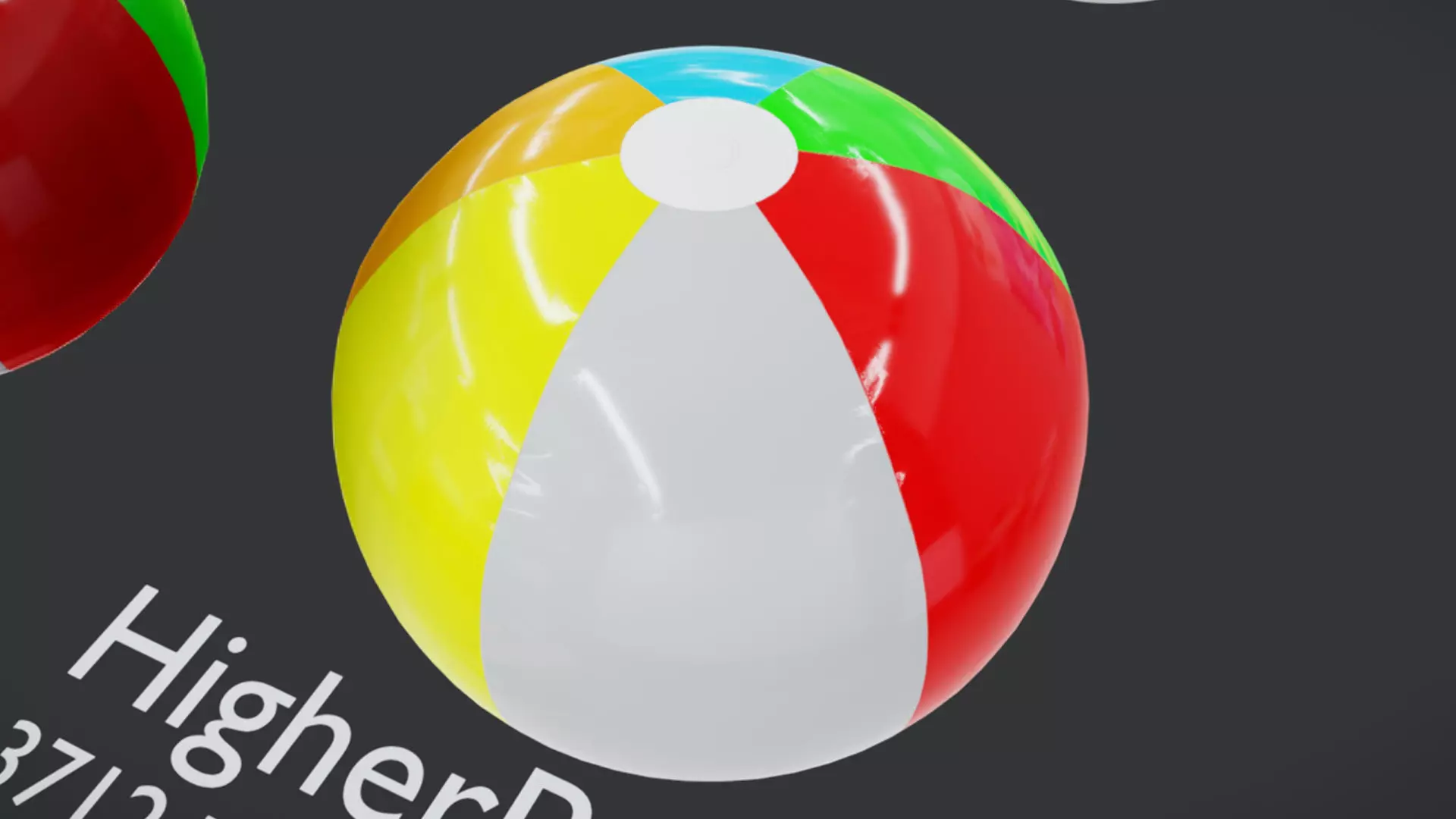 Beach Ball JFG V2 Low-poly 3D model_13