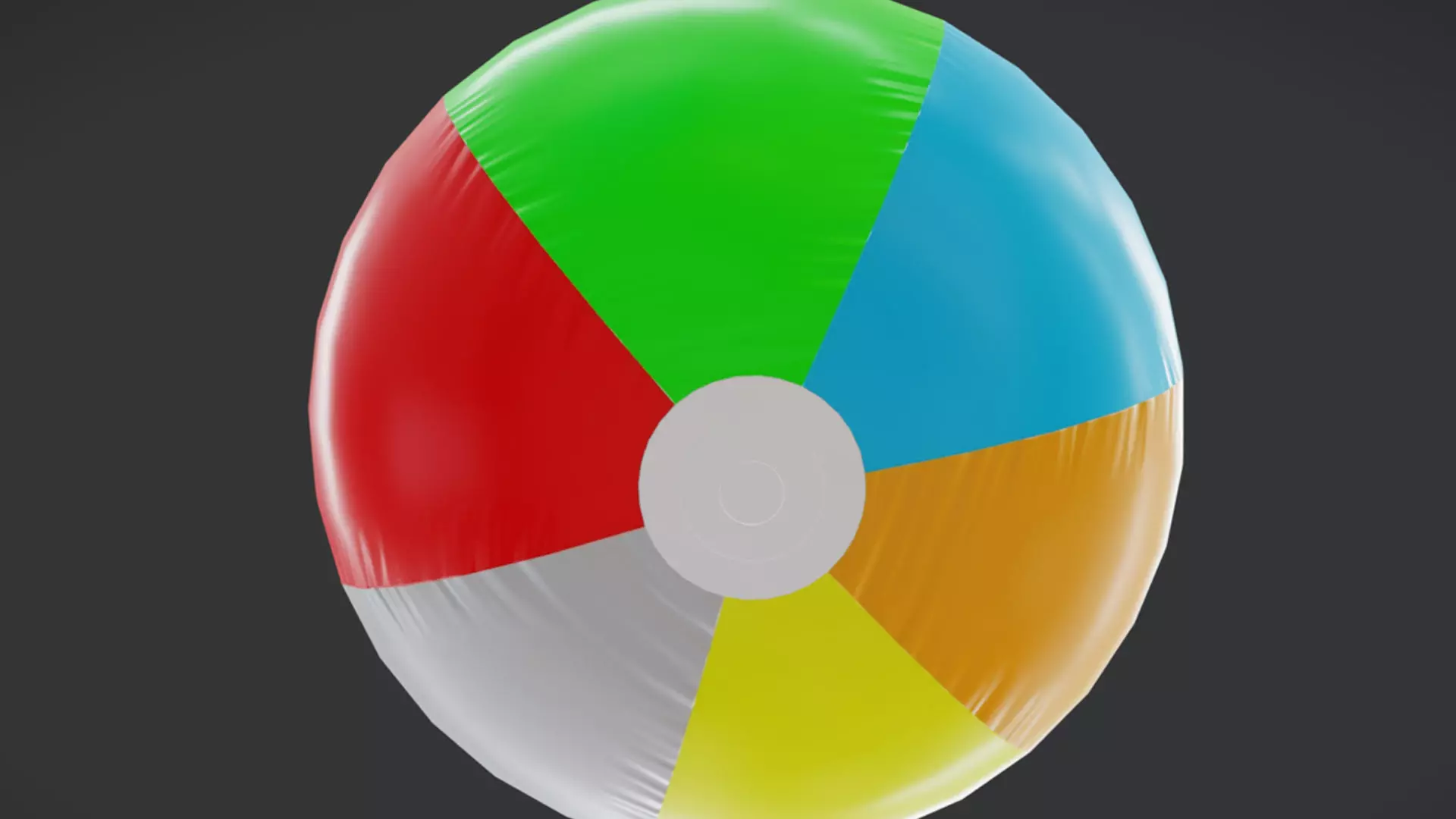 Beach Ball JFG V2 Low-poly 3D model_23