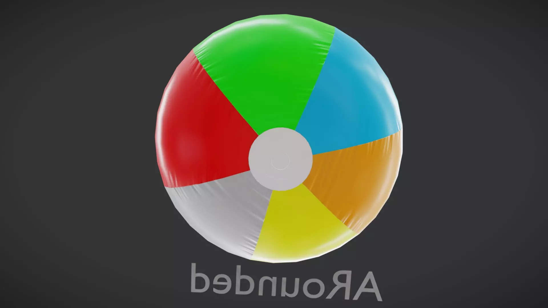 Beach Ball JFG V2 Low-poly 3D model_25