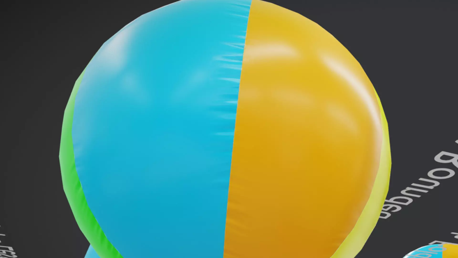 Beach Ball JFG V2 Low-poly 3D model_6