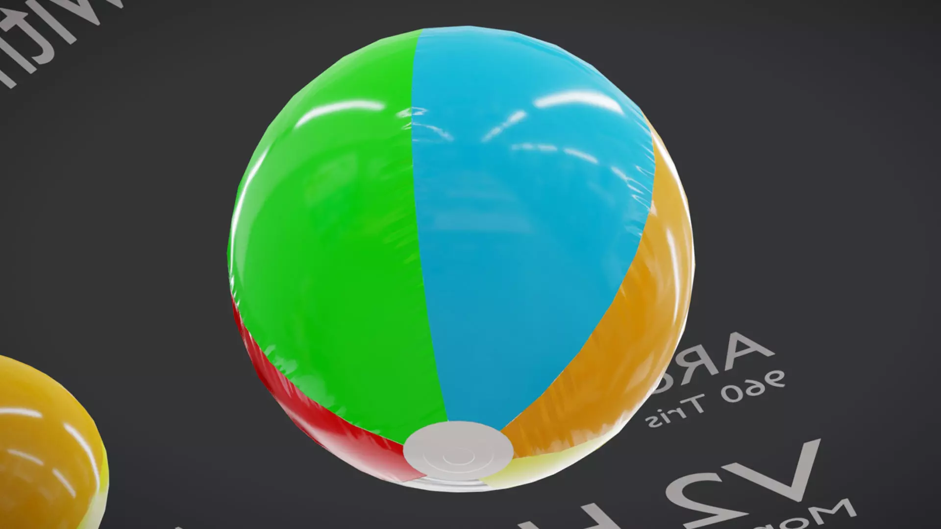 Beach Ball JFG V2 Low-poly 3D model_16