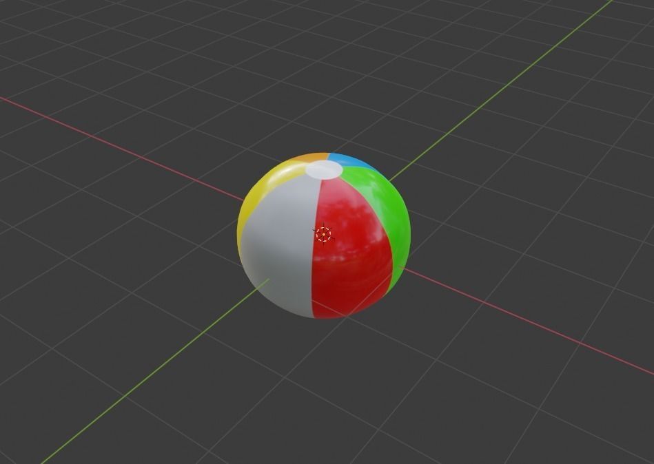 Beach Ball JFG V2 Low-poly 3D model_37