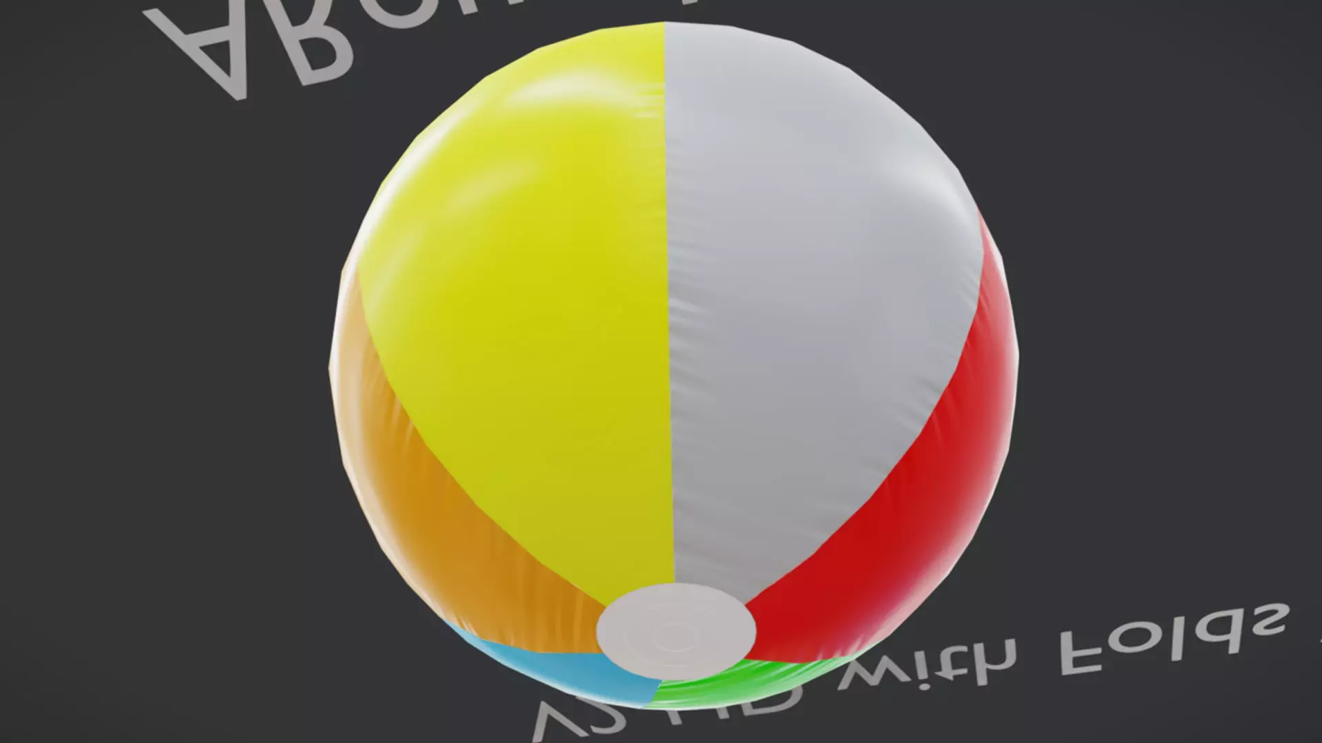 Beach Ball JFG V2 Low-poly 3D model_21