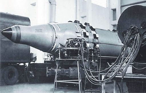 USSR Nuclear Rocket Low-poly 3D model_12