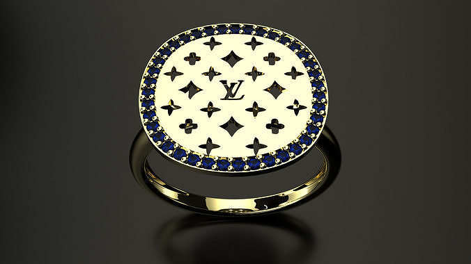 Lv ring jewellery  3D print model