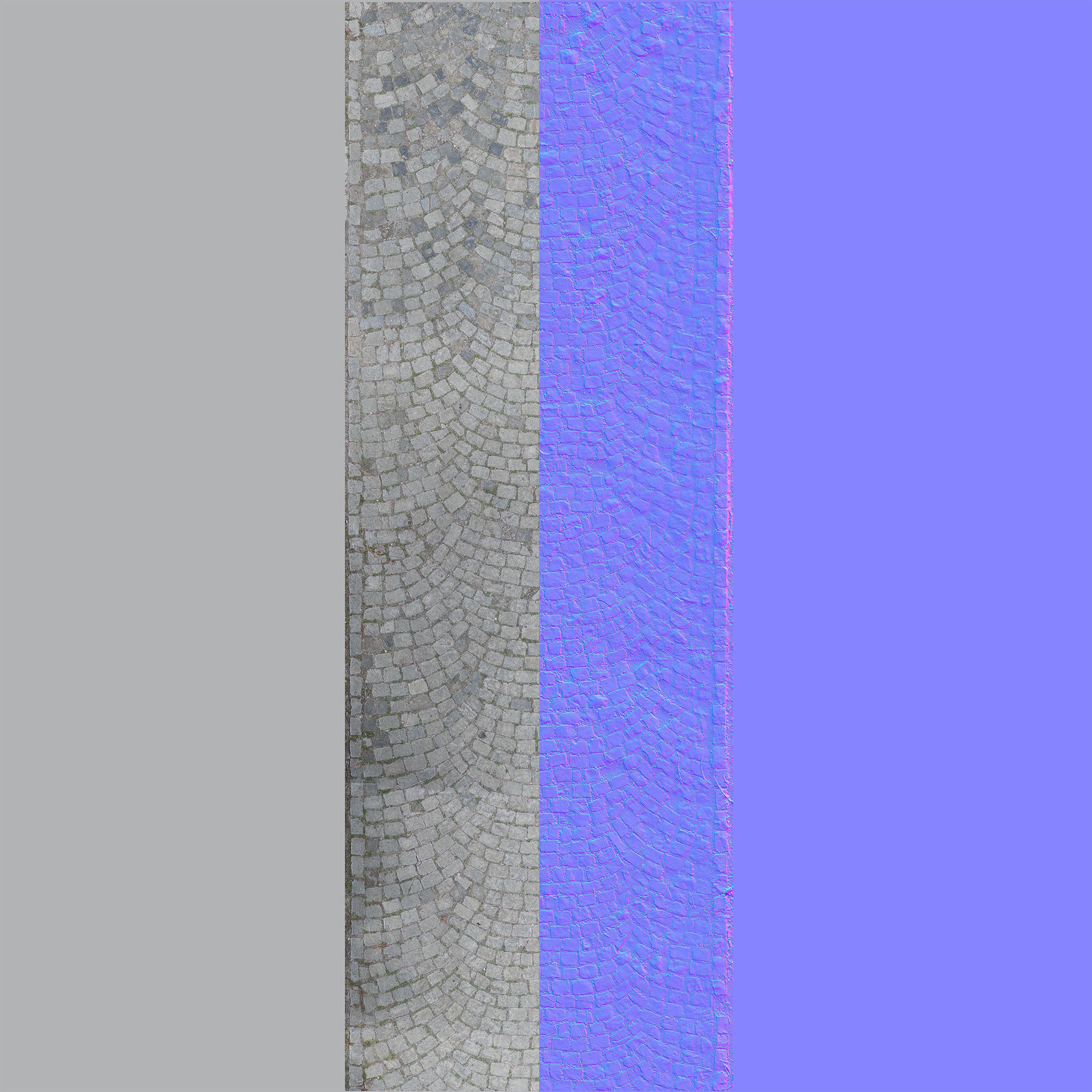 Cobblestone Rock Road Scan Low-poly 3D model_11