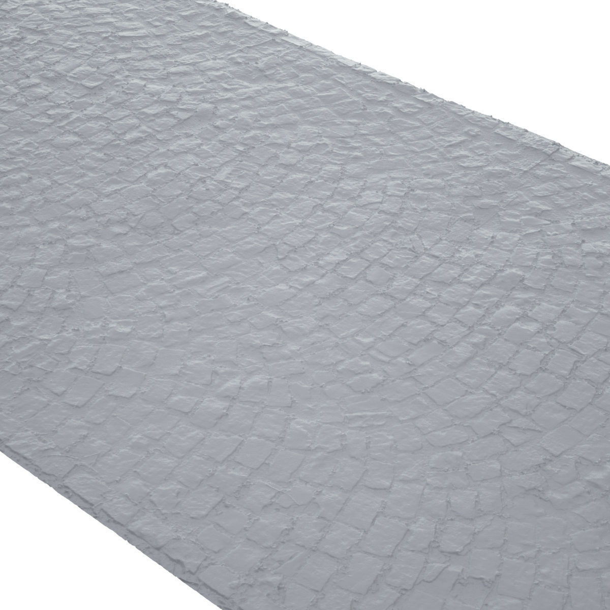 Cobblestone Rock Road Scan Low-poly 3D model_1