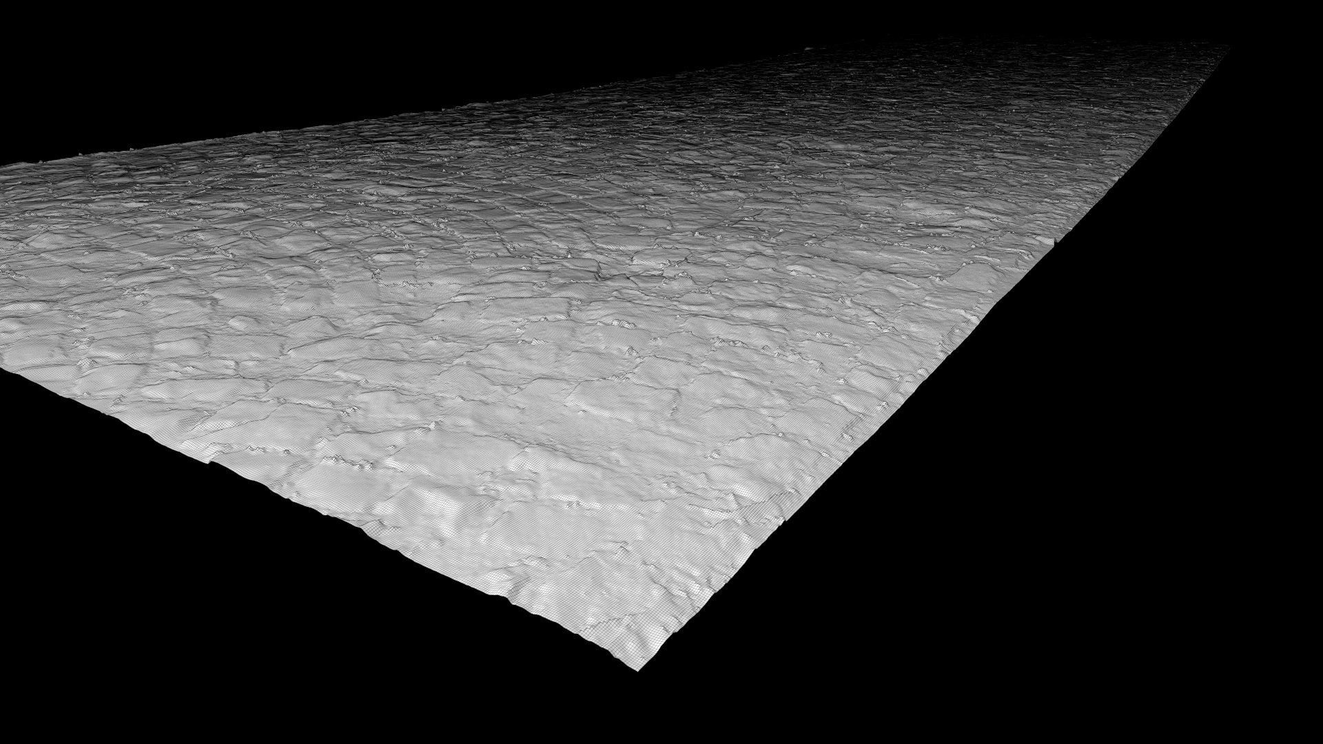 Cobblestone Rock Road Scan Low-poly 3D model_13