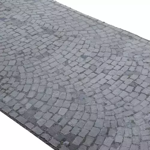 Cobblestone Rock Road Scan Low-poly 3D model