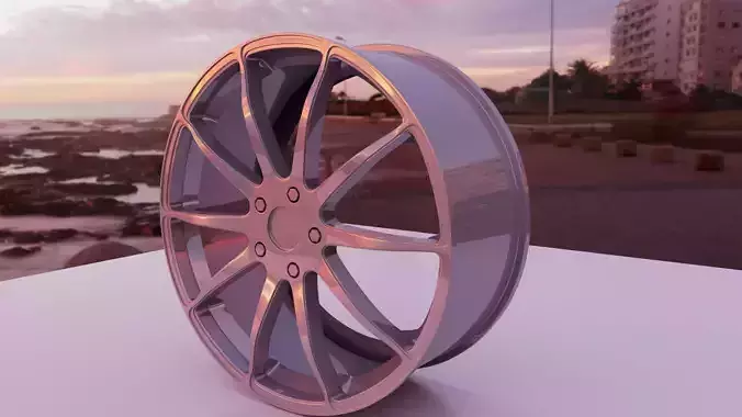 Car wheels 3D model