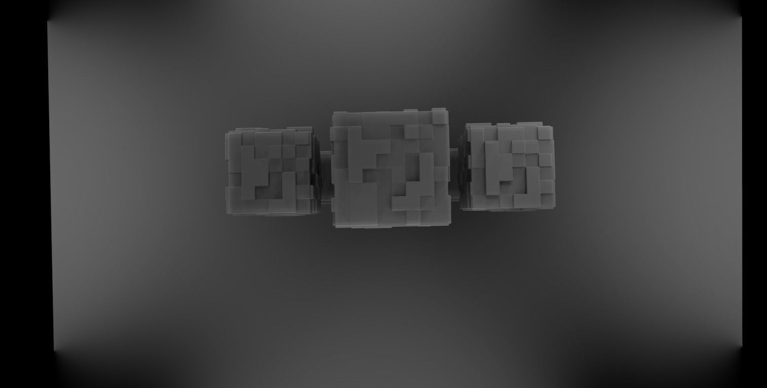 Beautiful Wither Minecraft made in Blender 3D Free 3D model_4