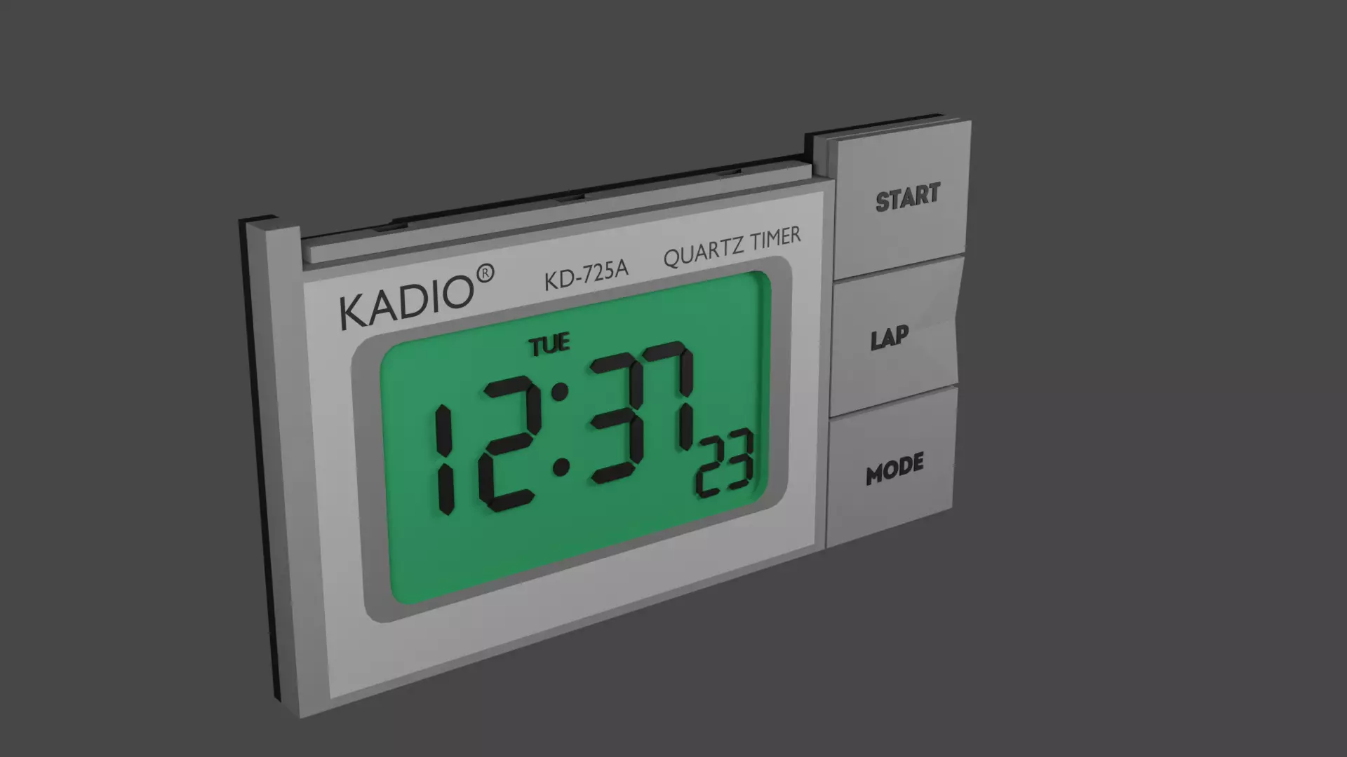 Electronic clock Free 3D model