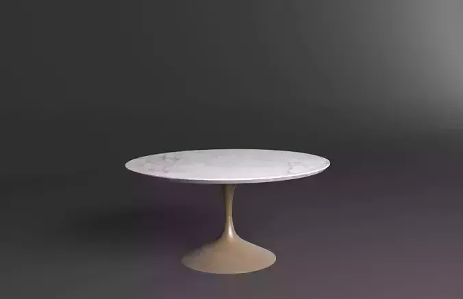 AERO MARBLE ROUND DINING TABLE 3D models
