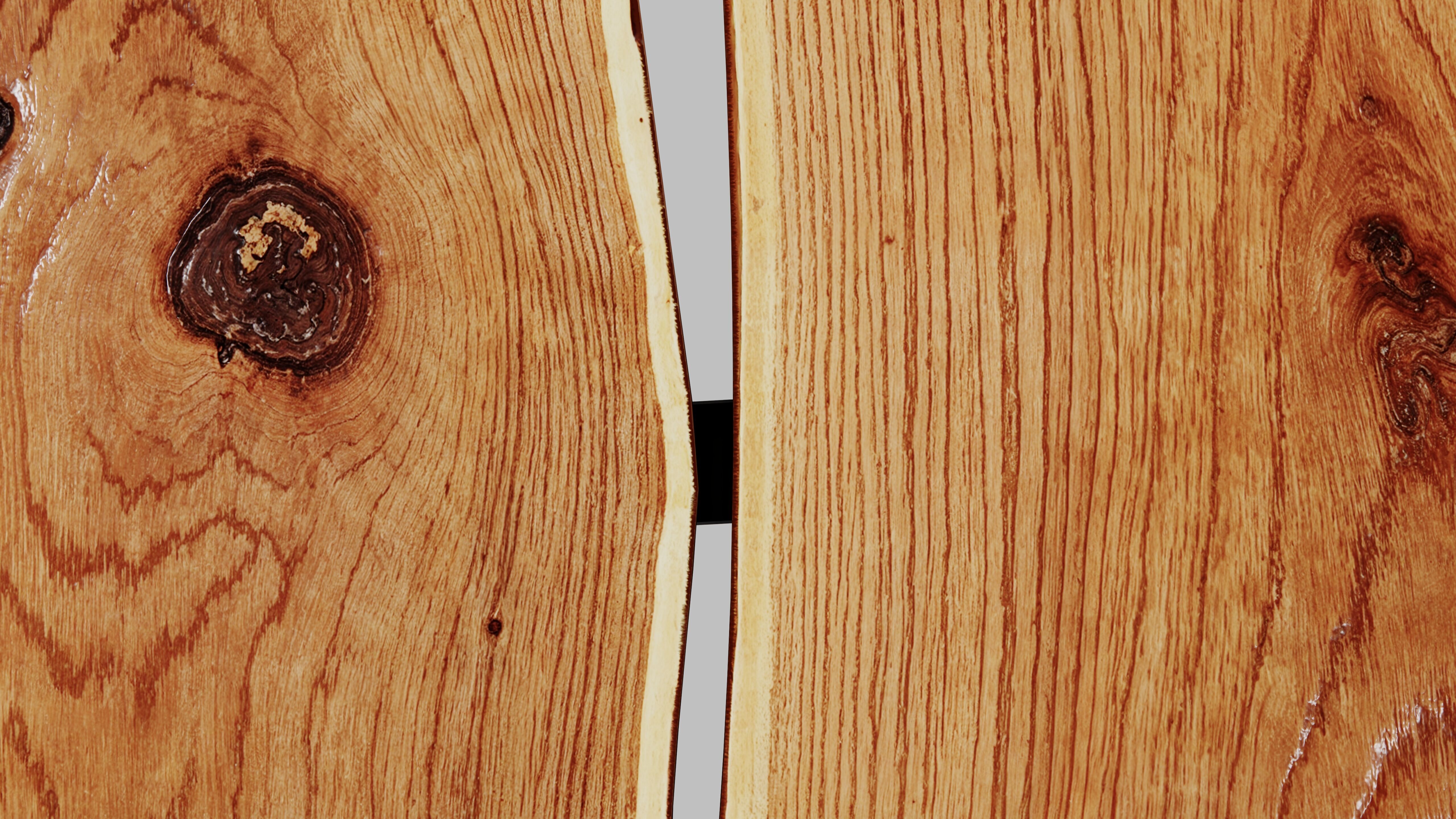 Wood Slab Table 3D model_9