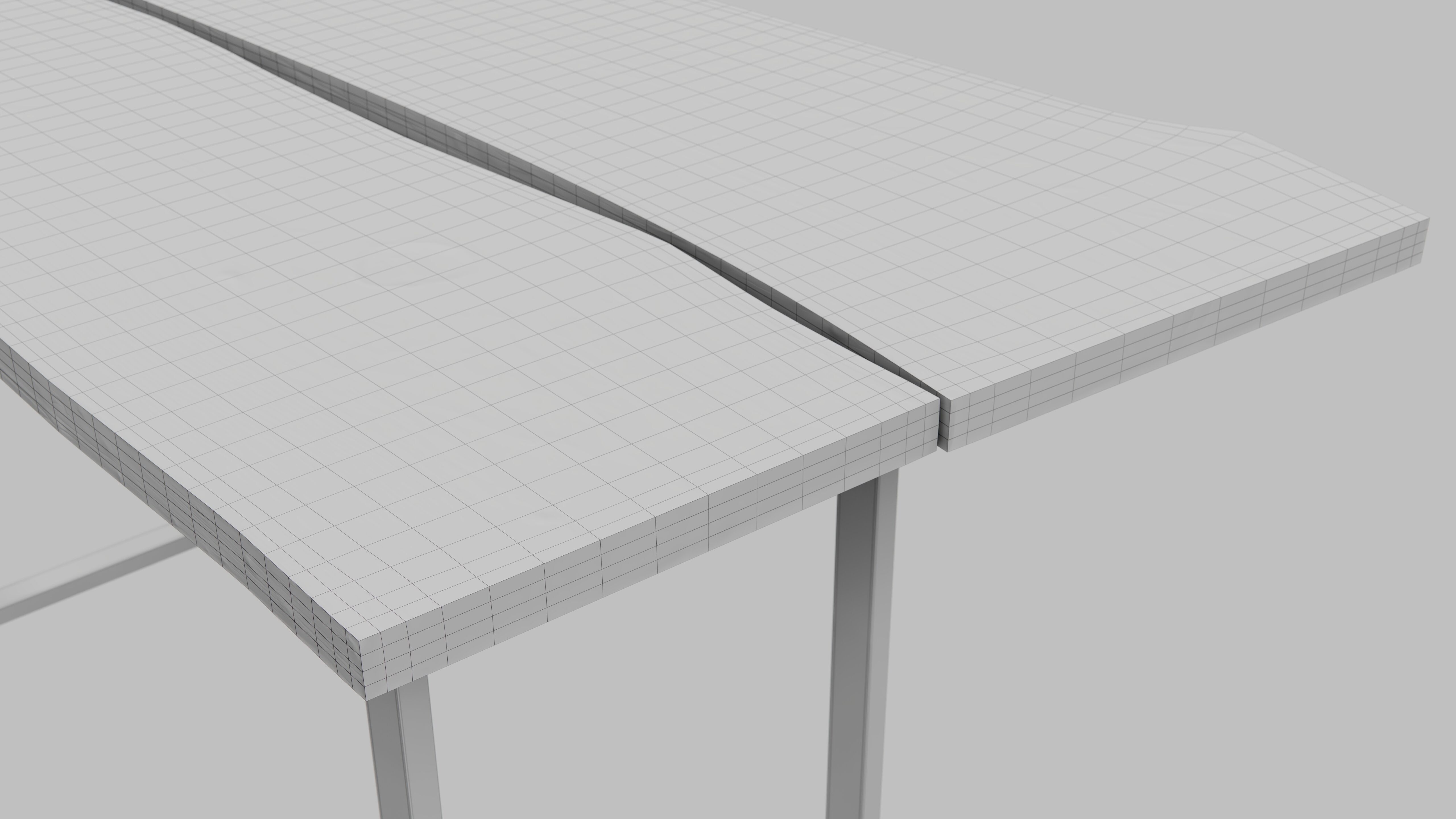 Wood Slab Table 3D model_17