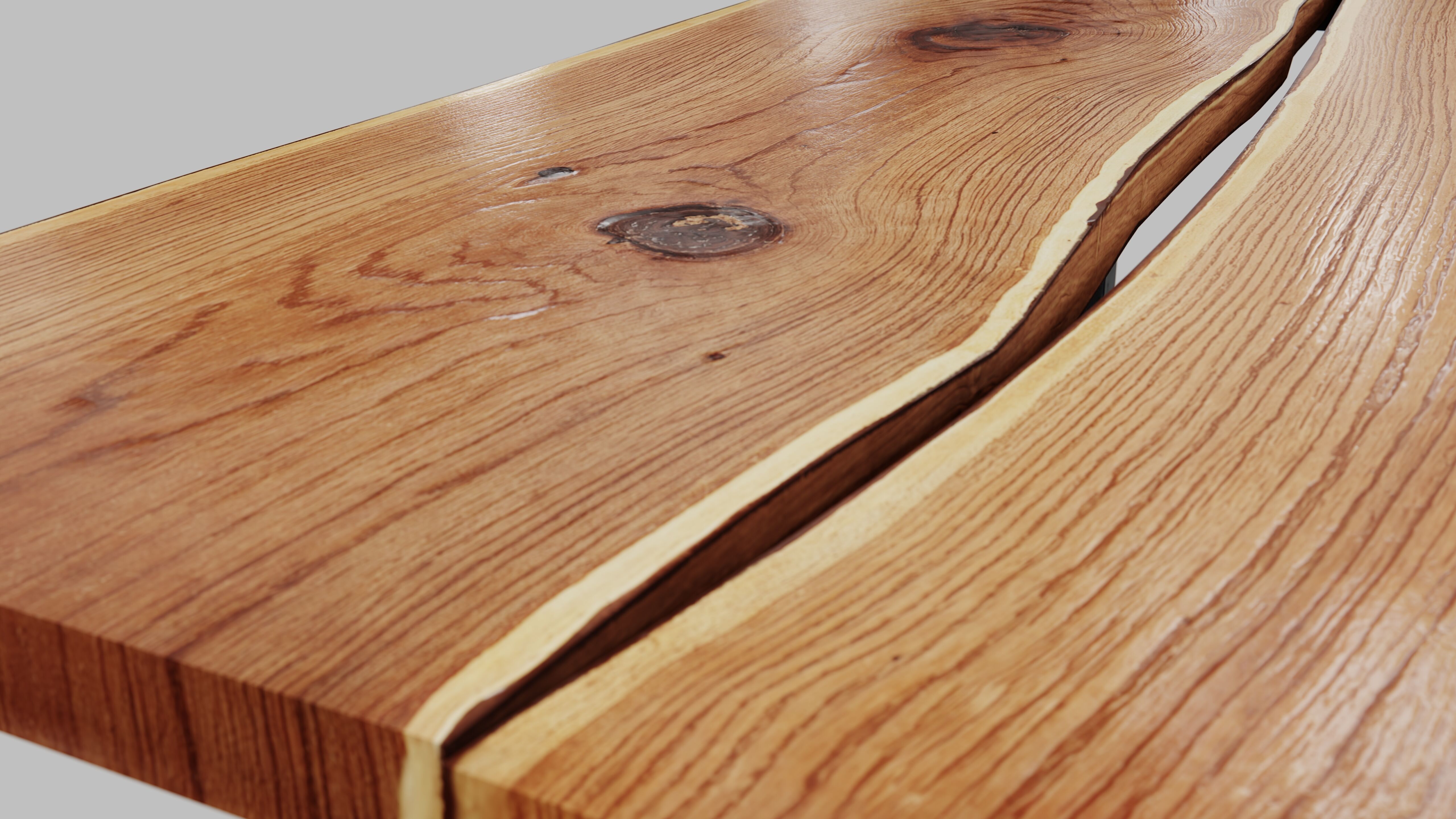 Wood Slab Table 3D model_12
