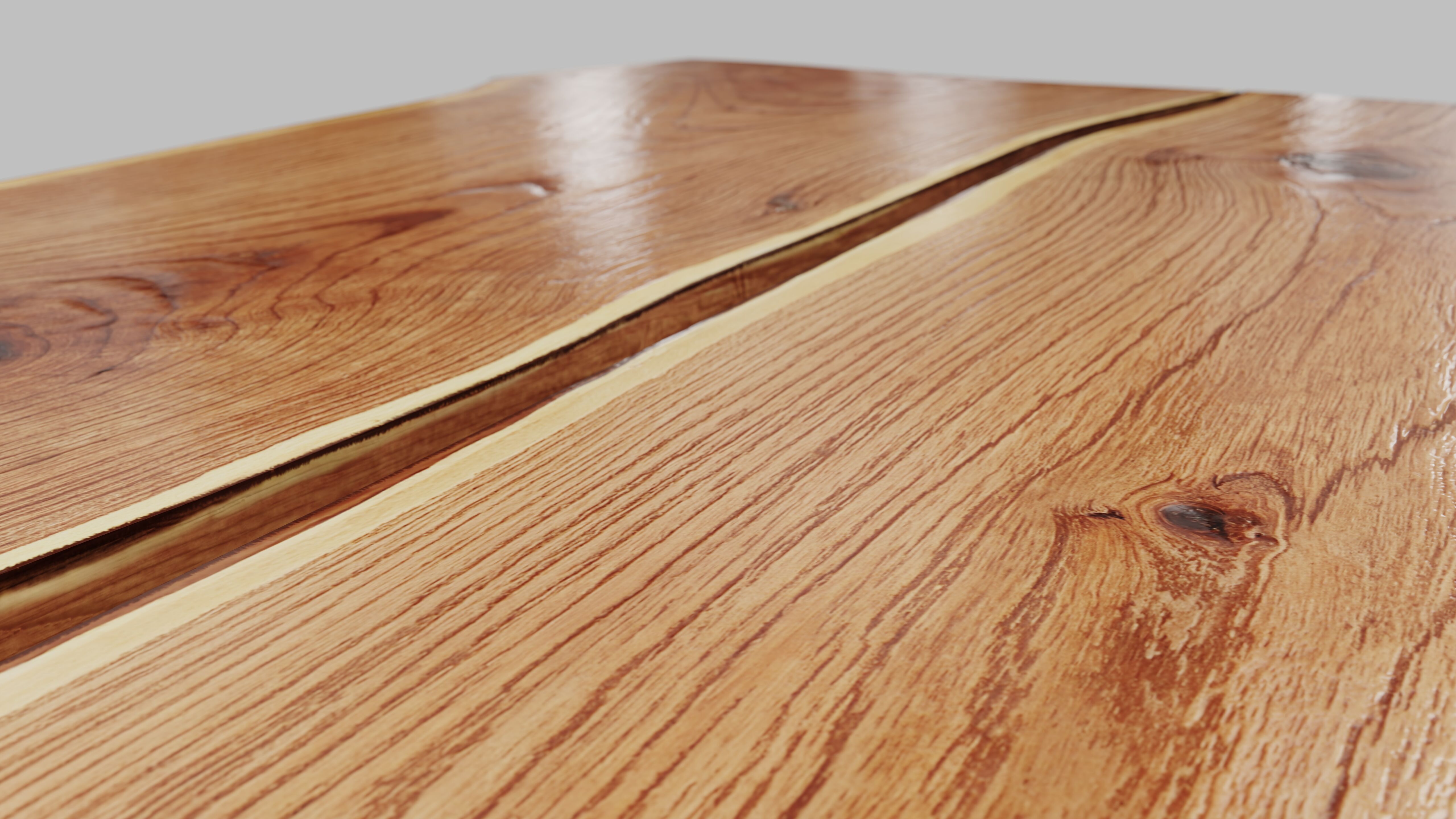 Wood Slab Table 3D model_10