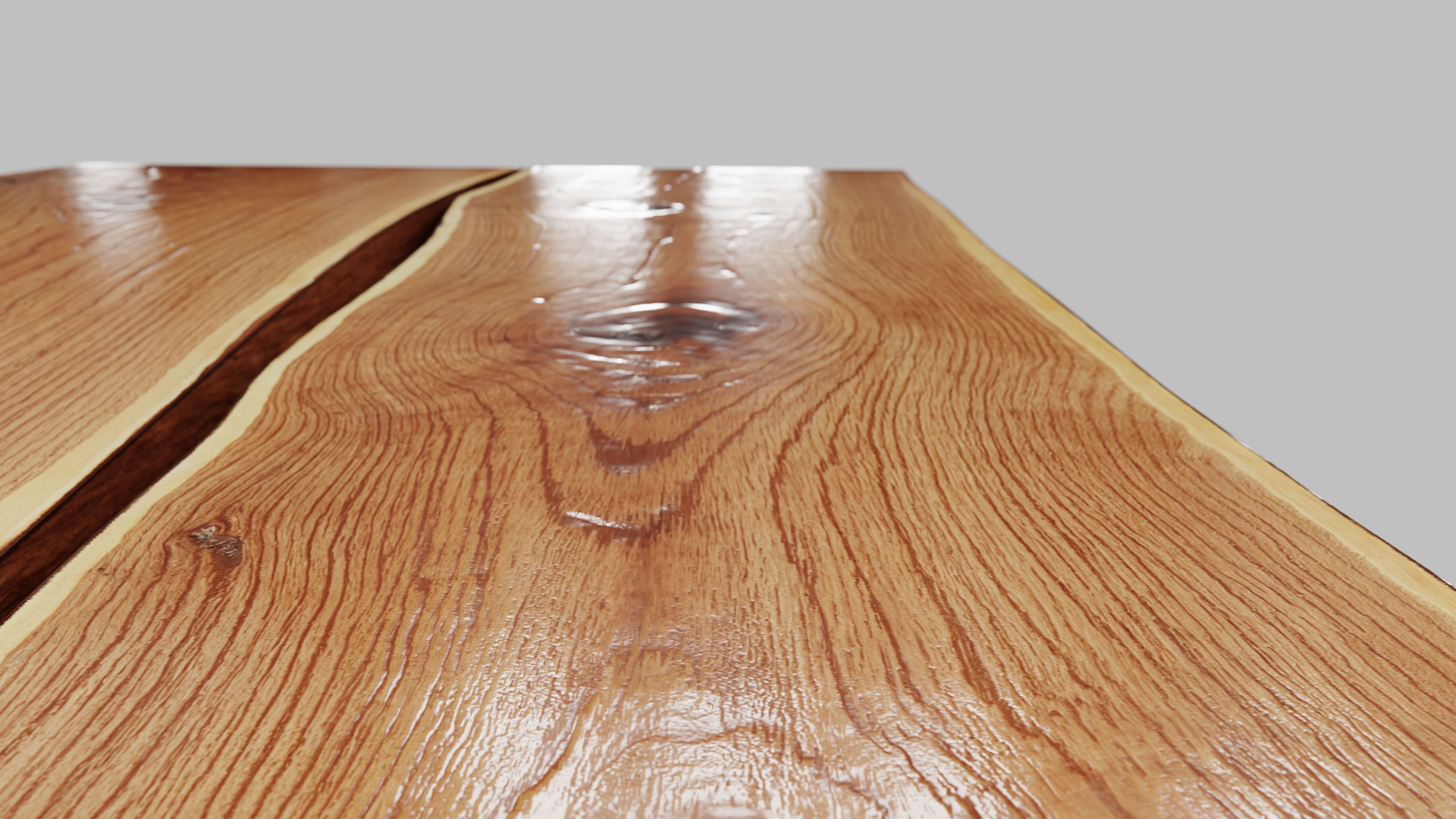 Wood Slab Table 3D model_13