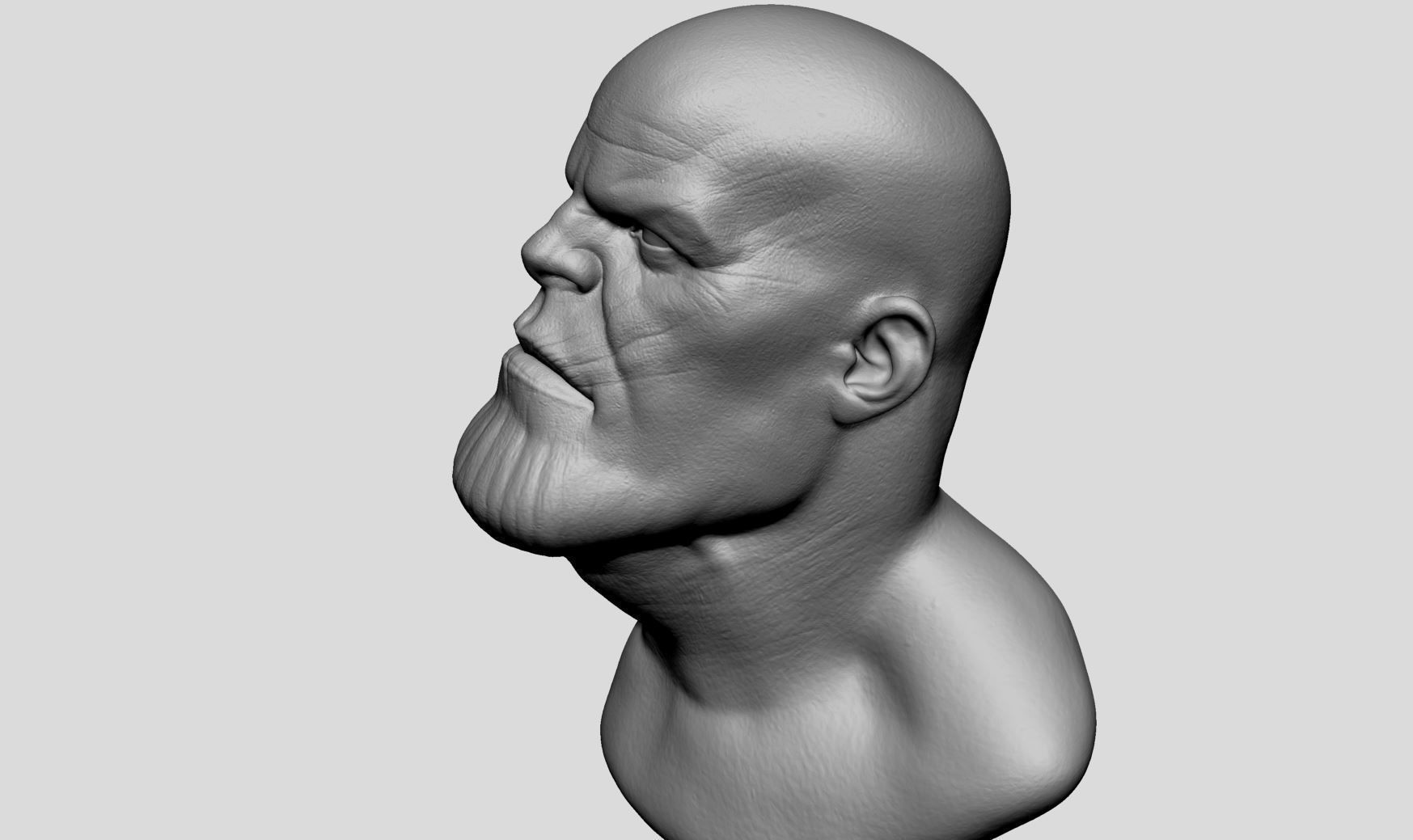 Thanos Head Printable 3D print model_5