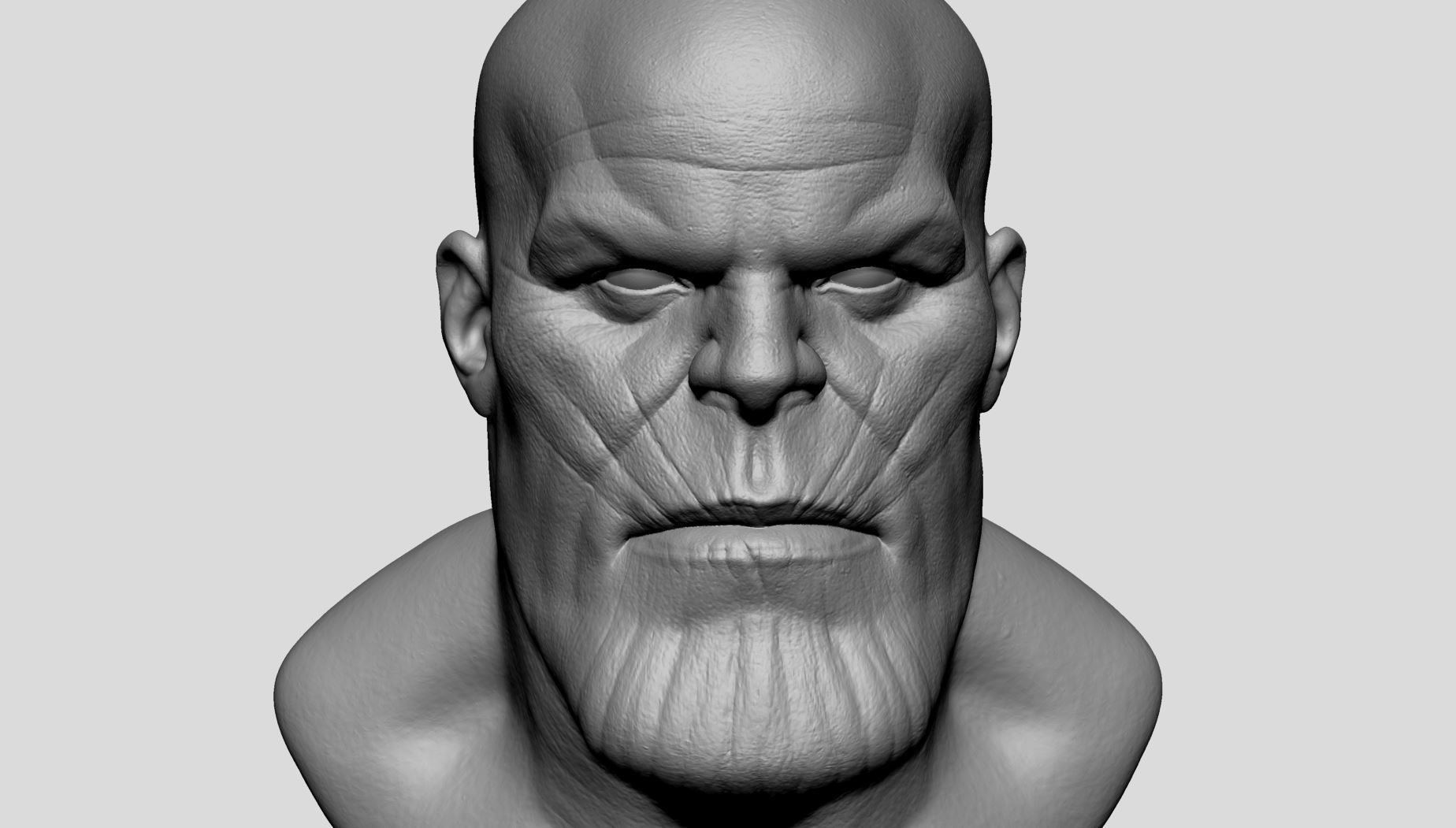 Thanos Head Printable 3D print model_7