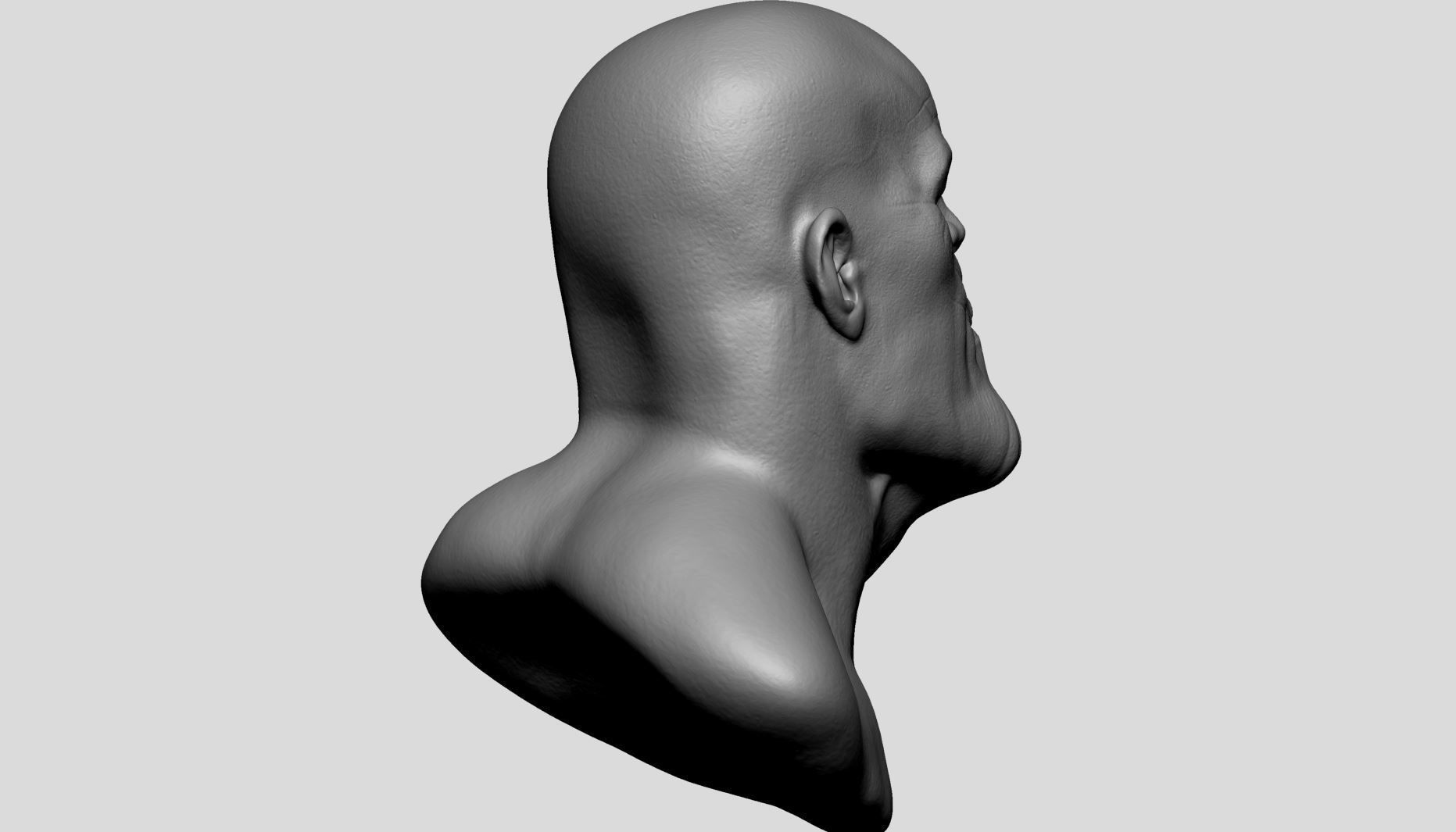 Thanos Head Printable 3D print model_3