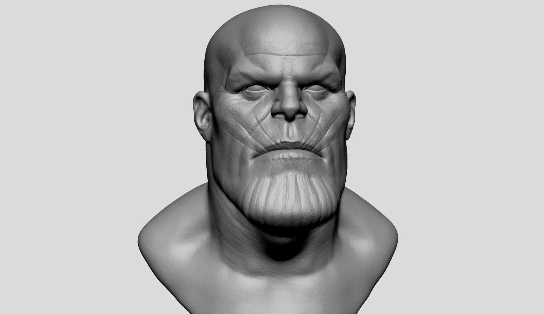Thanos Head Printable 3D print model_0