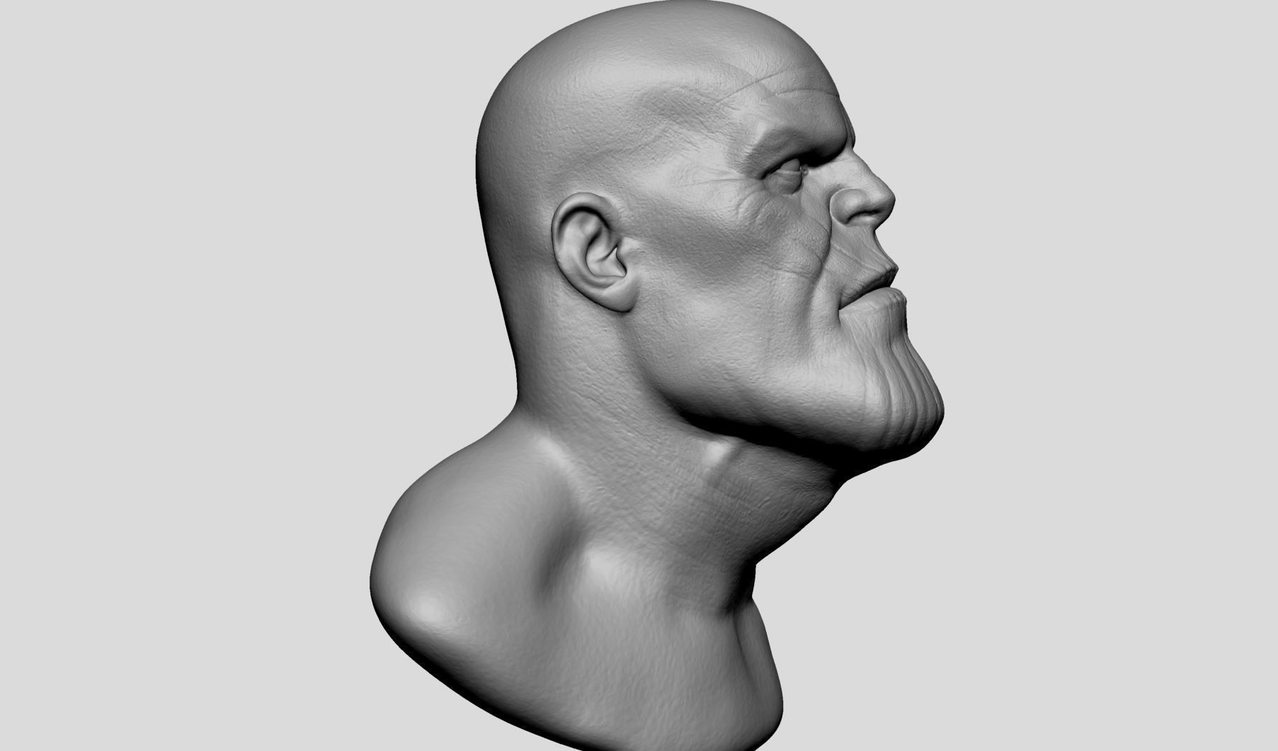 Thanos Head Printable 3D print model_2