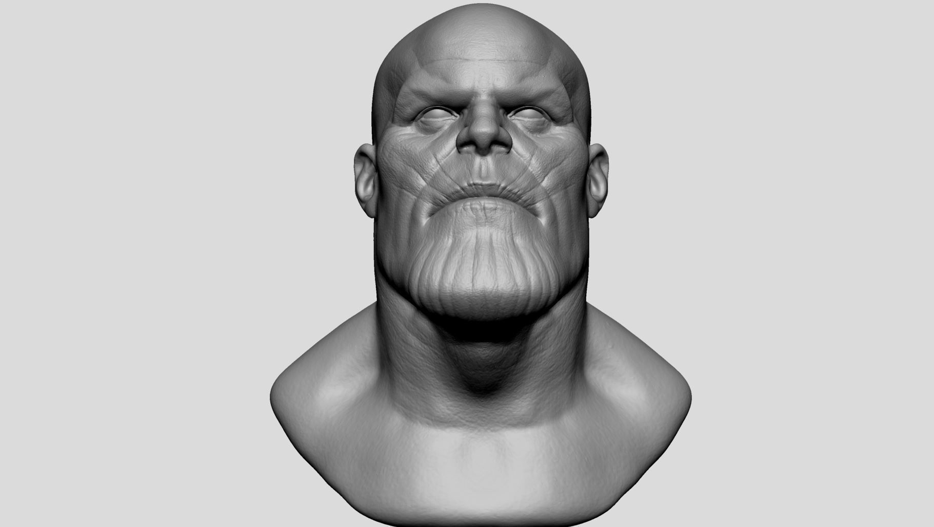 Thanos Head Printable 3D print model_6