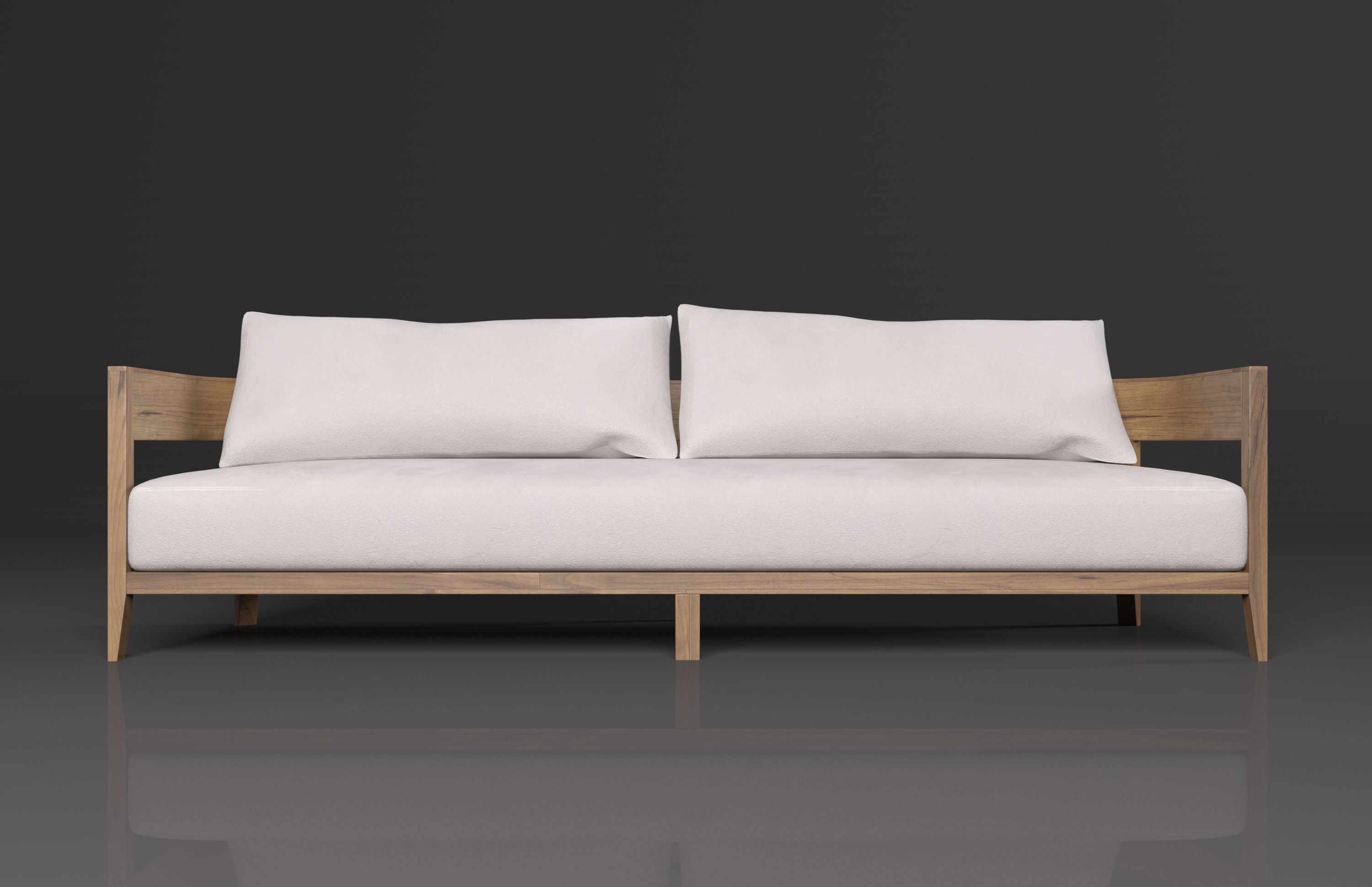 Balmain Teak Sofa 3D models 3D model_1