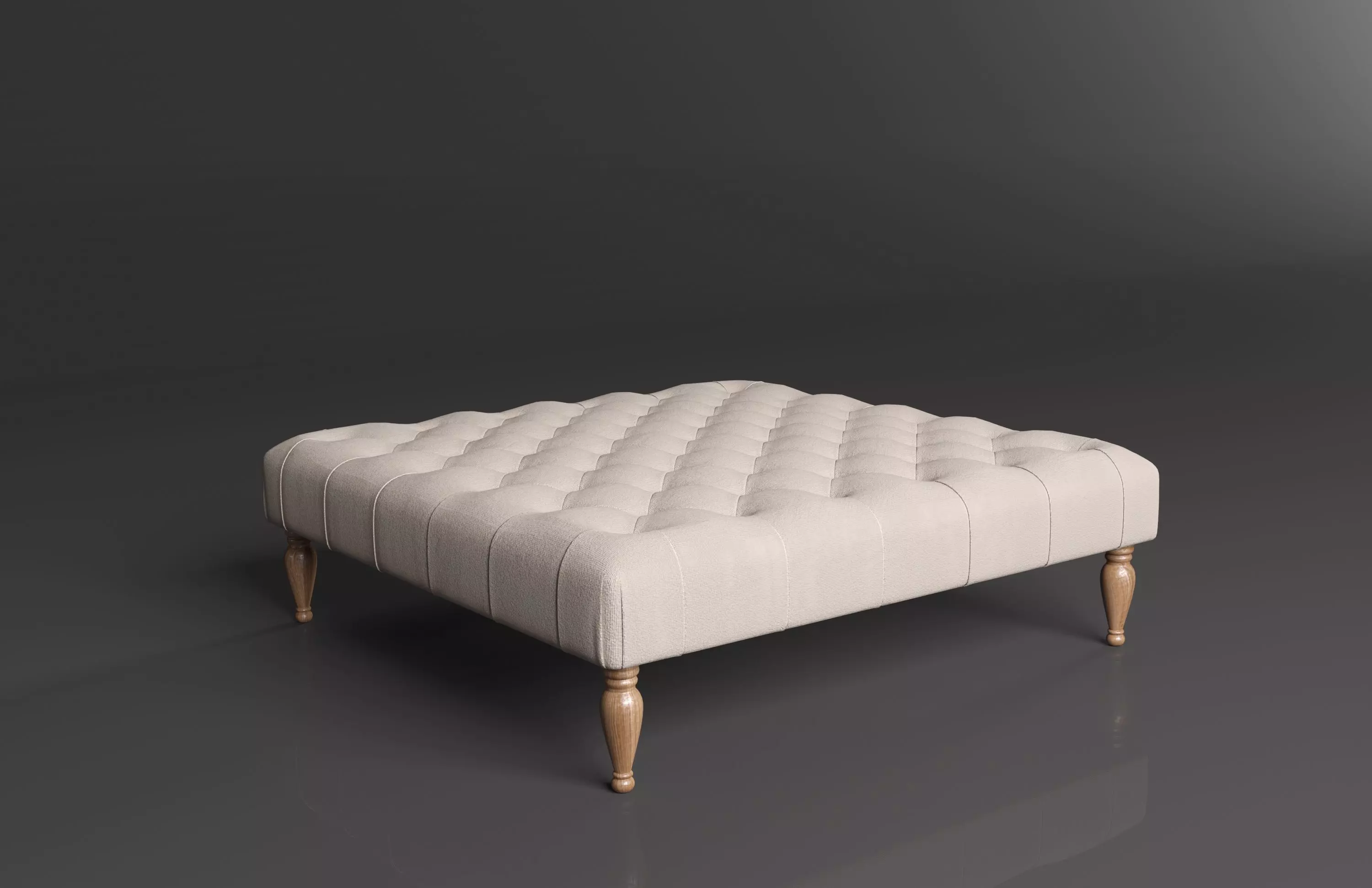 BENNETT SQUARE OTTOMAN 3D models 3D model_0