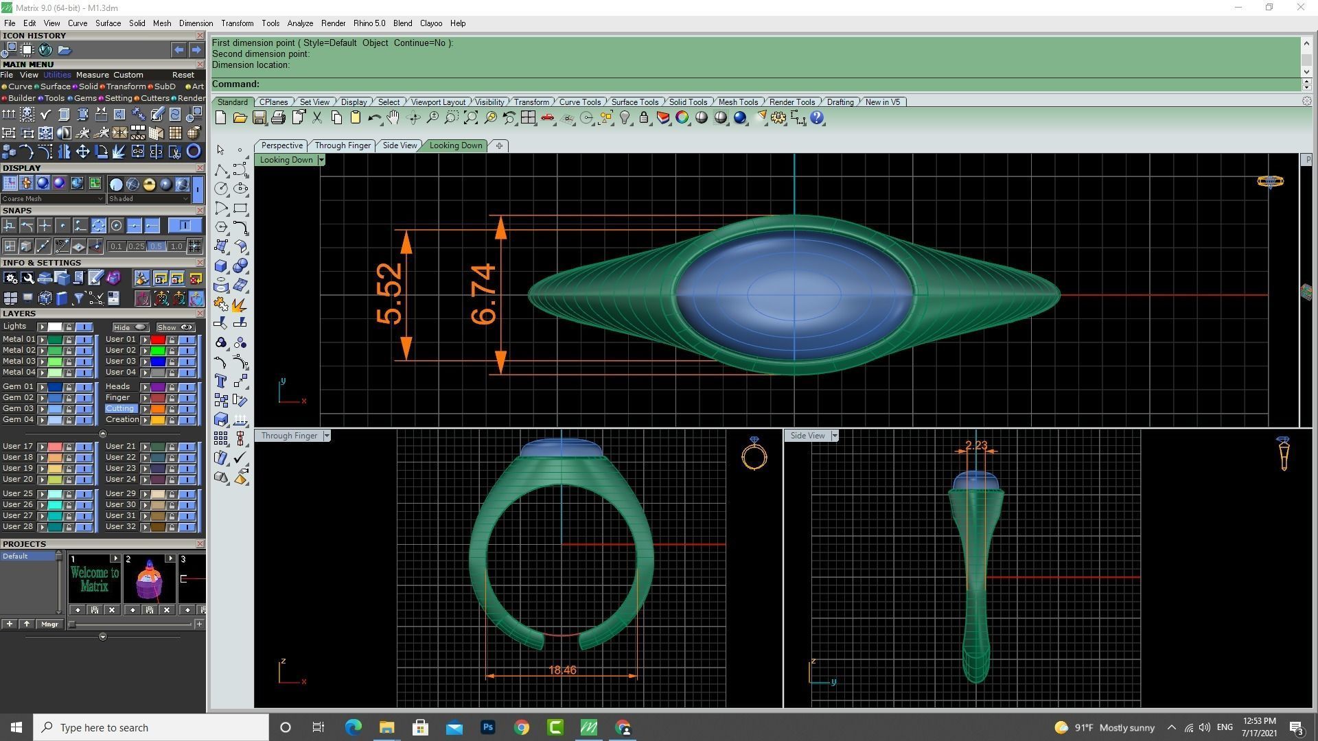 3d-model stone ring map 3D print model_20