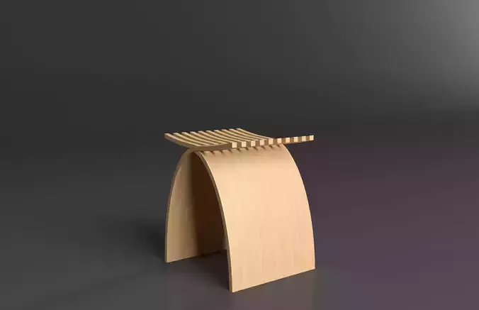 Capelli Stool 3D model