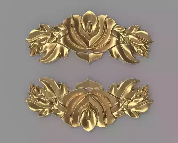 Floral Wood Carving for Furniture - 3