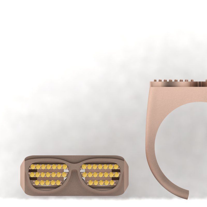 3d-model gem eyeglass ring 3D print model_1