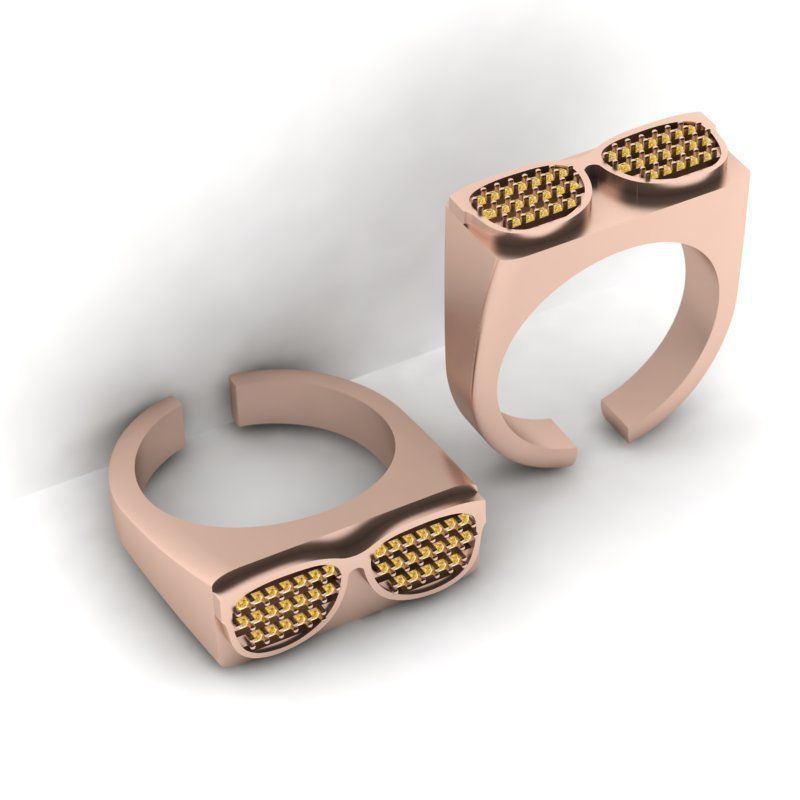 3d-model gem eyeglass ring 3D print model_4