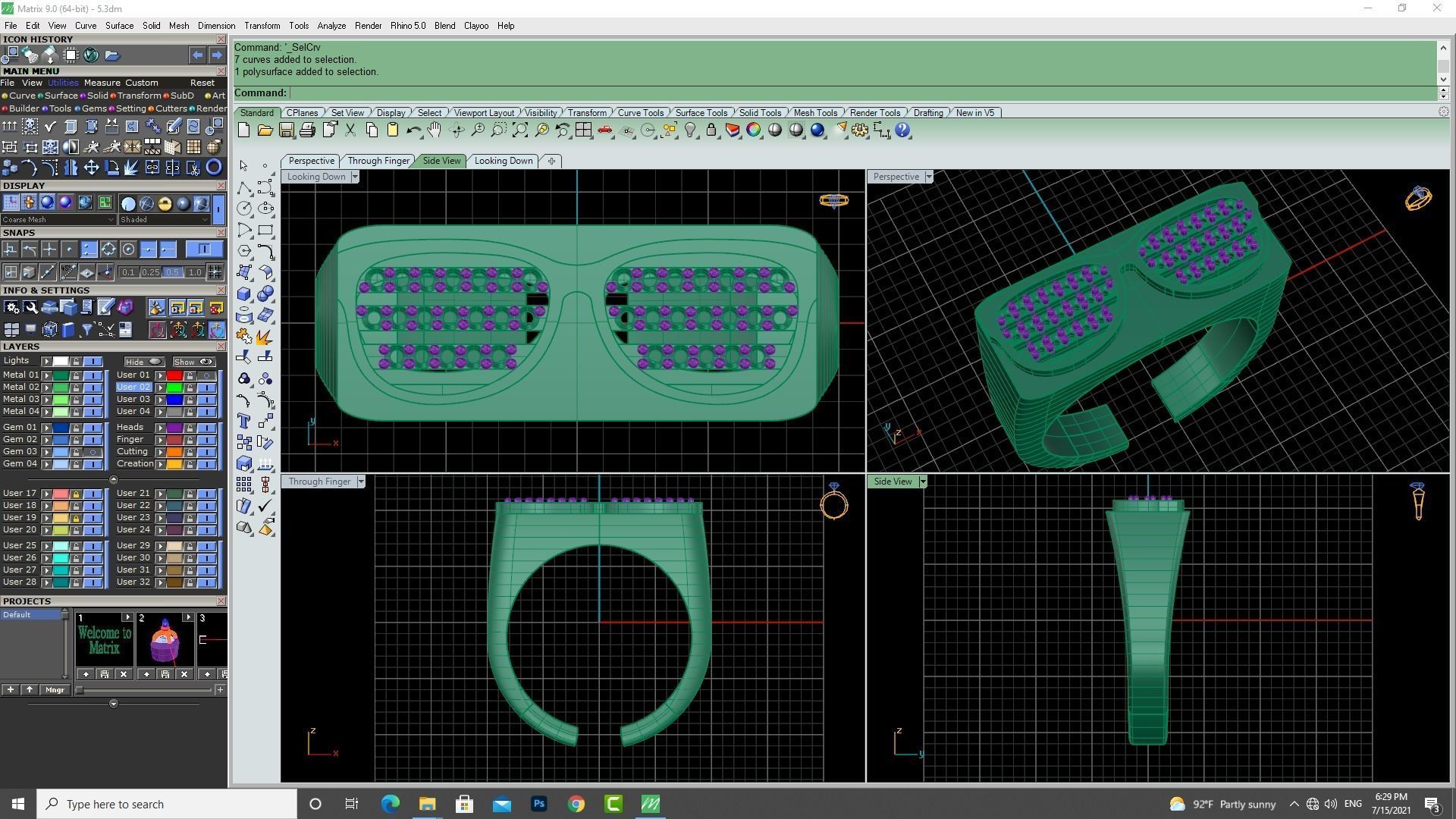 3d-model gem eyeglass ring 3D print model_15