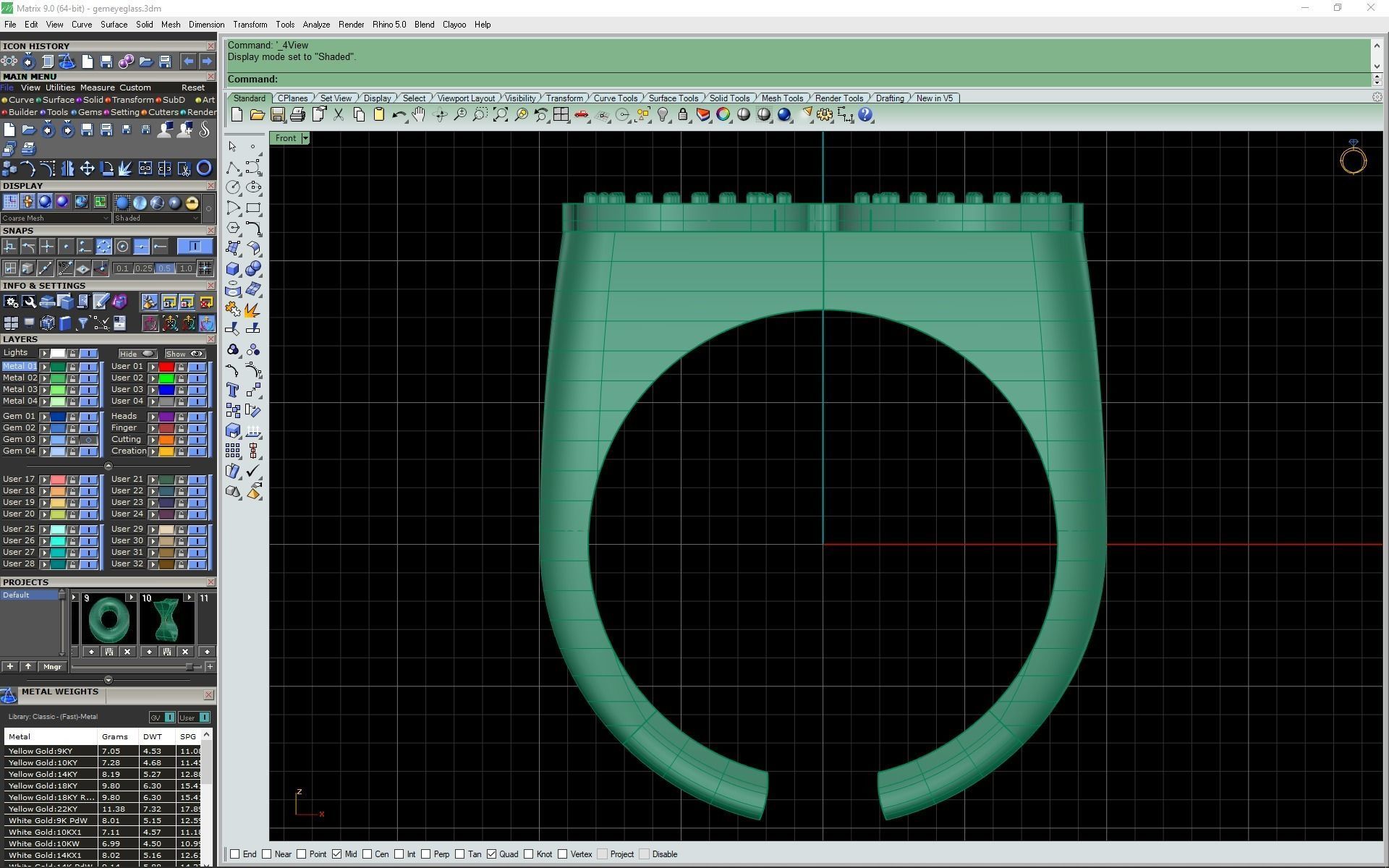 3d-model gem eyeglass ring 3D print model_10