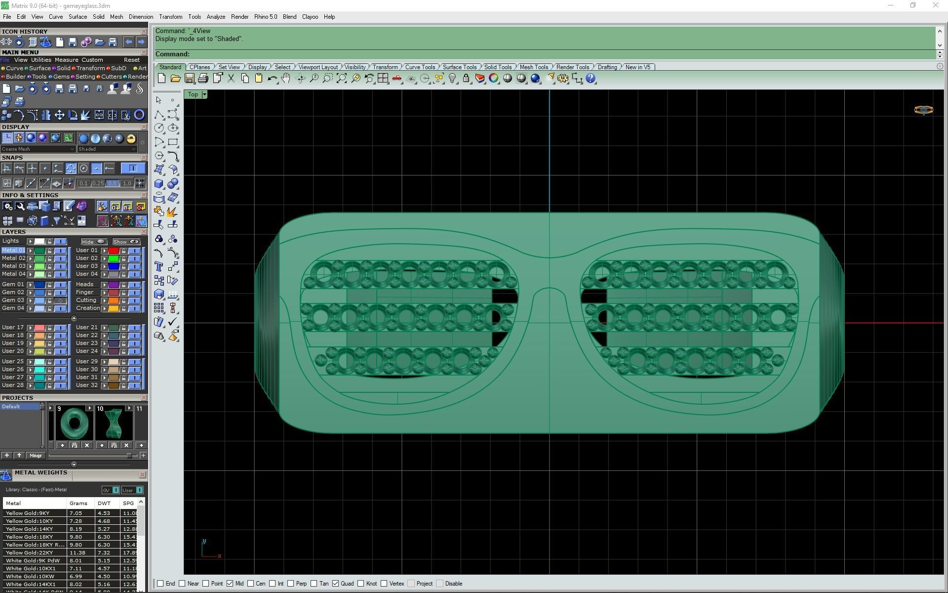 3d-model gem eyeglass ring 3D print model_9