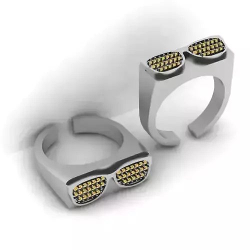 3d-model gem eyeglass ring