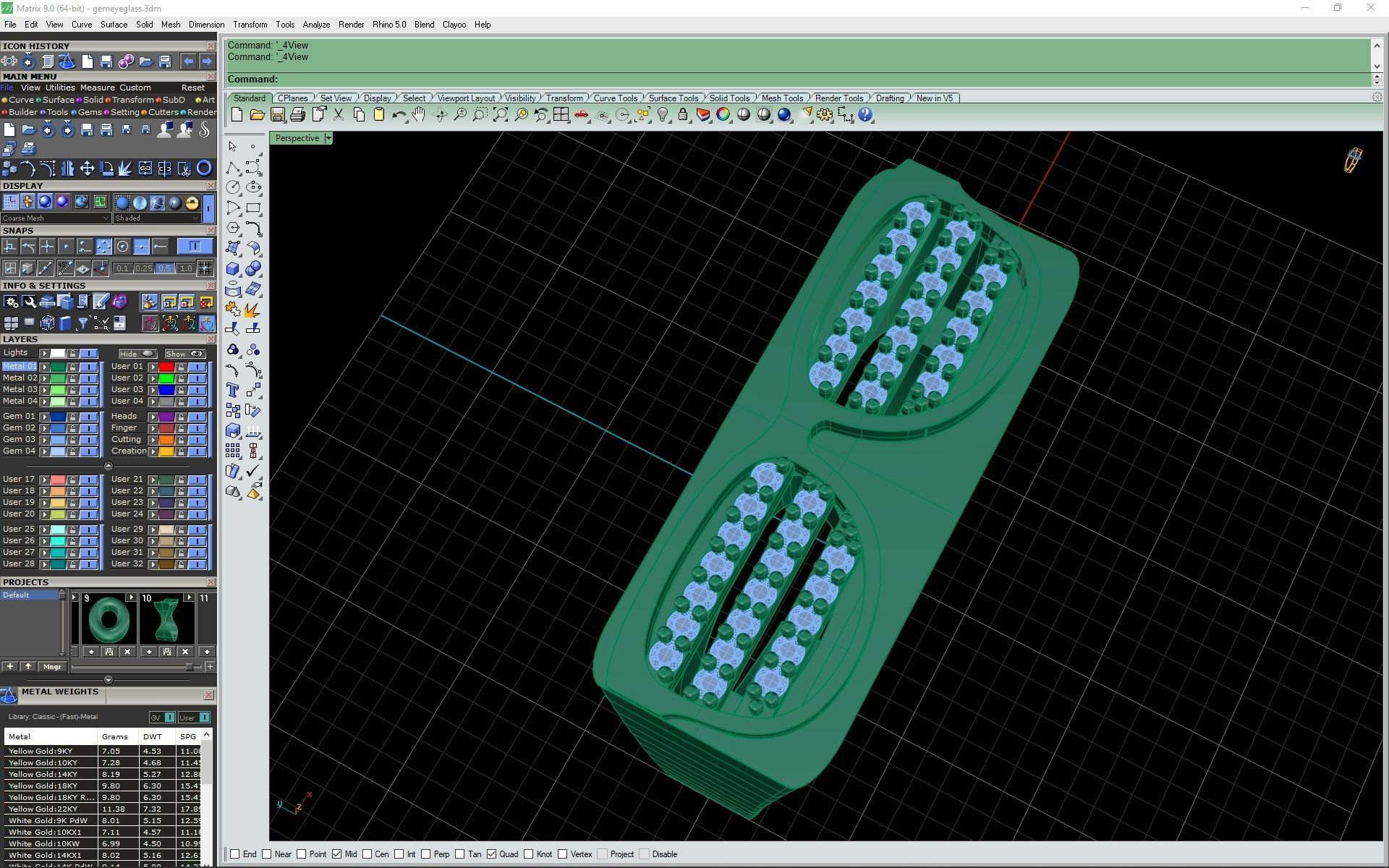 3d-model gem eyeglass ring 3D print model_13