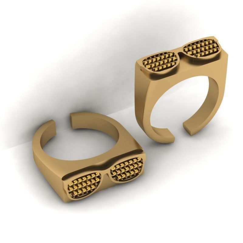 3d-model gem eyeglass ring 3D print model_5