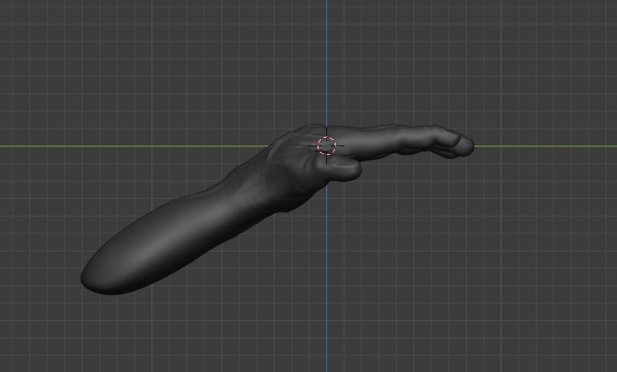 human hand Free 3D print model_1