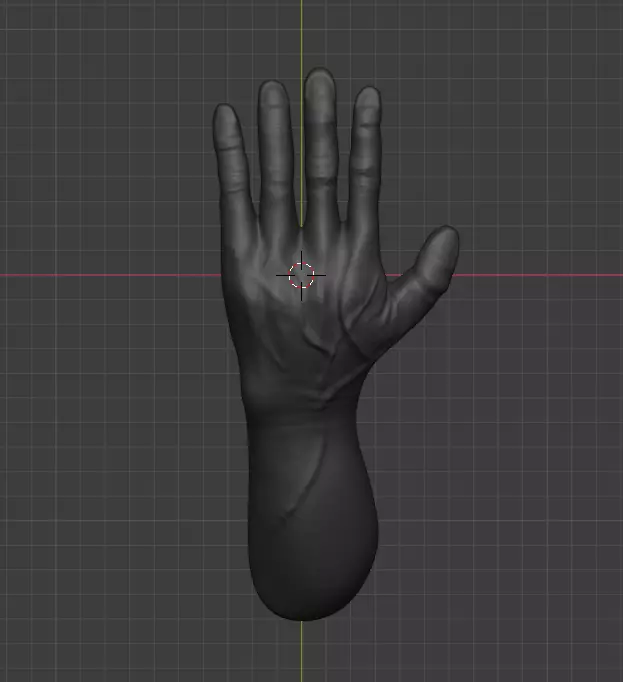human hand Free 3D print model_0