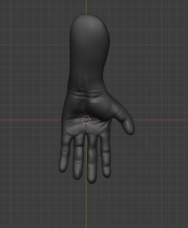 human hand Free 3D print model_2