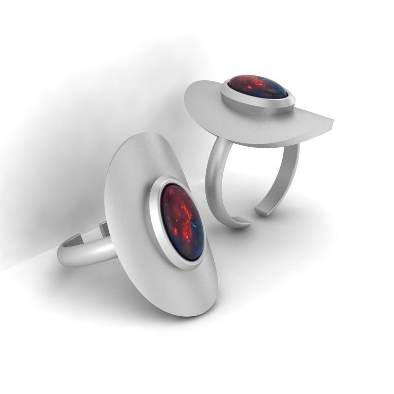 3d-model oval ring 3D print model_2