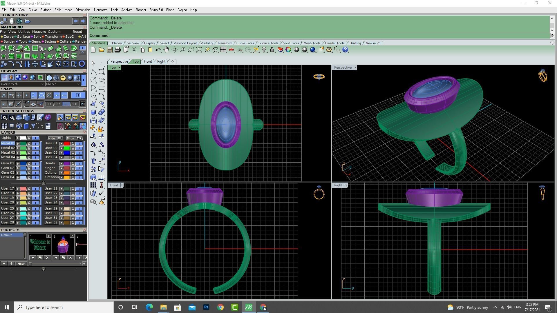 3d-model oval ring 3D print model_10