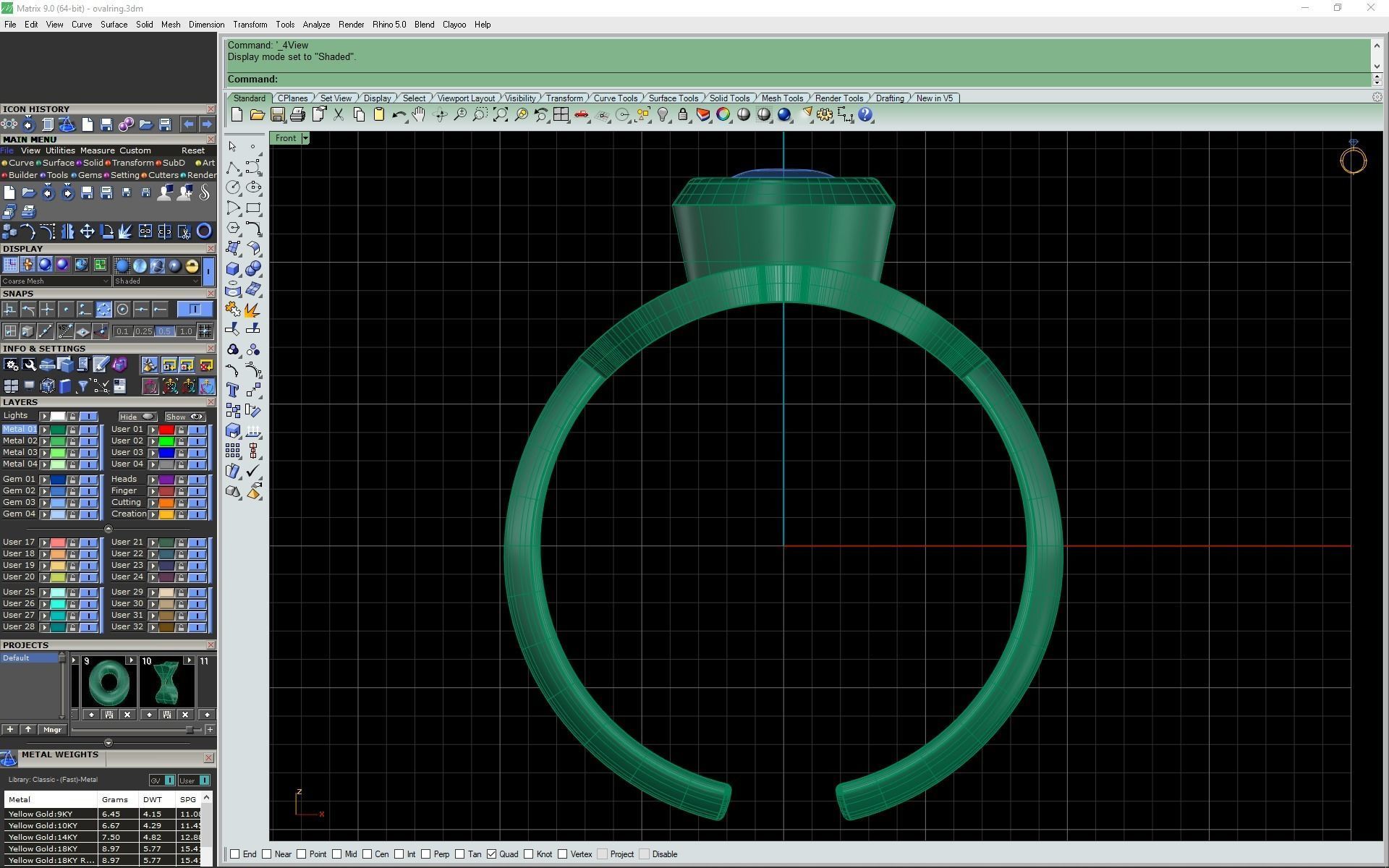 3d-model oval ring 3D print model_15