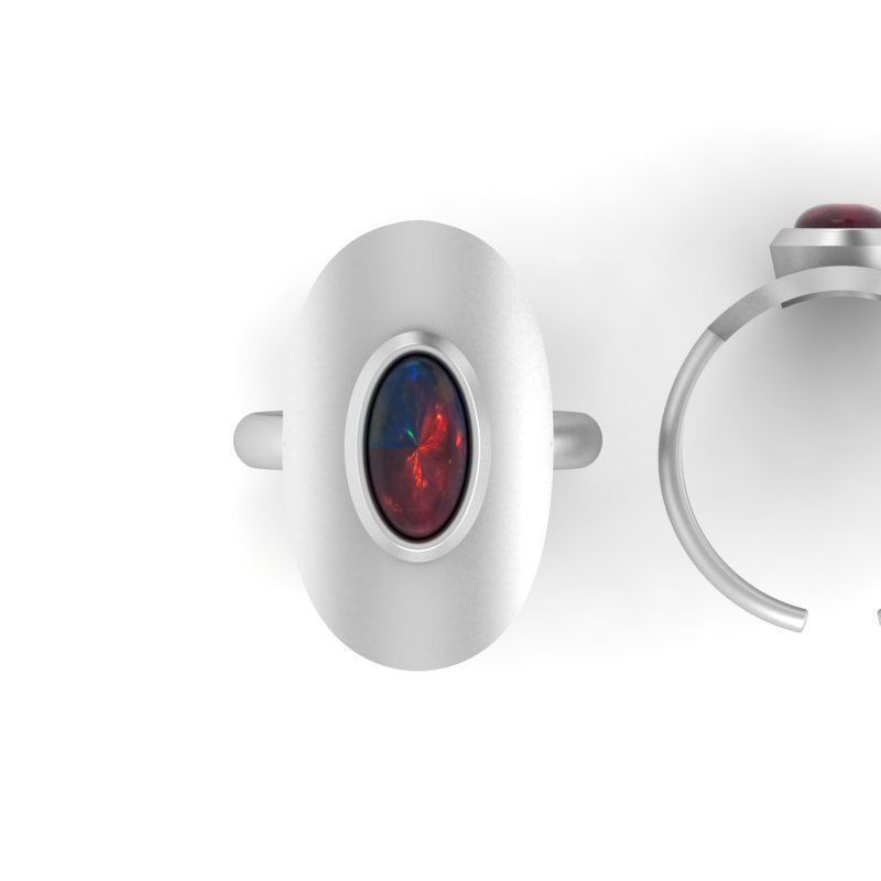 3d-model oval ring 3D print model_1