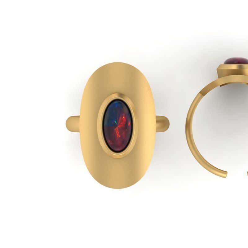 3d-model oval ring 3D print model_8